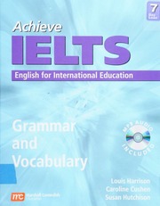 Achieve Ielts English For International Education Grammar And Vocabulary Harrison