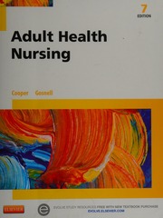 Adult Health Nursing Cooper Kim Kim D Editor Gosnell Kelly