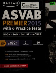 Asvab Premier 2015 Kaplan Publishing Editor