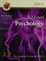 A2level Psychology For Aqa A The Complete Course For Aqa A Craig