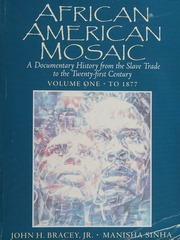African American Mosaic A Documentary History From The Slave Trade To The Twentyfirst Century Bracey