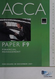 Acca For Exams In December 2007 And June 2008 Bpp Learning Media Firm