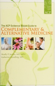 The Acp Evidencebased Guide To Complementary Alternative Medicine Jacobs
