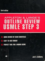 Appleton Langes Outline Review For The Usmle Step 3 3rd Ed Goldberg