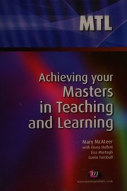 Achieving Your Masters In Teaching And Learning Mcateer Mary