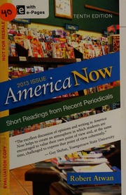 America Now Short Readings From Recent Periodicals Atwan Robert Duffstrautmann