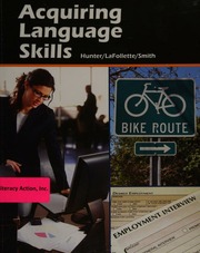 Acquiring Language Skills Hunter William F Lafollette Pauline L Smith