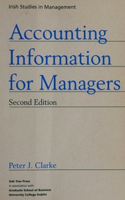 Accounting Information For Managers 2rev Ed Edition Clarke Peter J