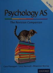 As Psychology Revision Guide For Wjec The Complete Companion Flanagan