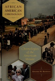 African American Chronology Chronologies Of The American Mosaic 1 Edition Kinshasa