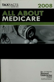 All About Medicare 2008 Fenton John H National Underwriter Company