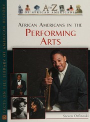 African Americans In The Performing Arts Otfinoski Steven