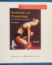Anatomy Physiology The Unity Of Form And Function 5th Ed International Student Ed Saladin