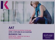 Aat Business Tax Finance Act 2015 No 1 For Assessments From 1 January To 31 December 2016 Pocket Notes Association Of Accounting Technicians