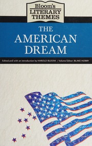 The American Dream Bloom Harold Hobby Blake