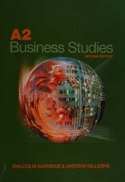 A2 Business Studies 2rev Ed Edition Surridge Malcolm Gillespie