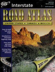 Aaa Interstate Road Atlas United States Canada Mexico American Automobile Associationuniversal Map Firm