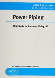 Asme B3112010 Power Piping The American Society Of Mechanical Engineers