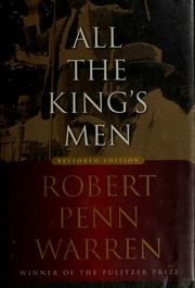 All The Kings Men Restored Ed Robert Penn Warren