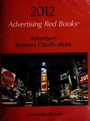 Advertising Red Books Advertisers Business Classifications 2012 None None