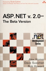Aspnet V 20 The Beta Version 2 Edition Homer Alex Sussman