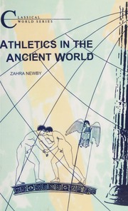 Athletics In The Ancient World Newby Zahra