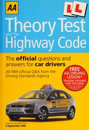 Aa Theory Test And The Highway Code The Official Questions And Answers For Car Drivers Unknown