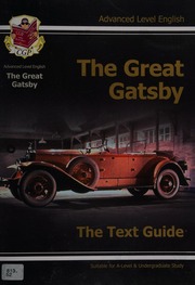 Advanced Level English The Great Gatsby The Text Guide Boulter