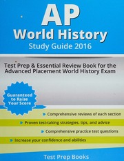 Ap World History Study Guide 2016 Test Prep Essential Review Book For The Advanced Placement World History Exam Ap World History Coursebook Review Team
