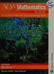 Aqa Mathematics For Gcse Higher Module 1 Haighton June