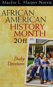 African American History Month Daily Devotions 2011 Norris