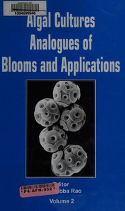 Algal Cultures Analogues Of Blooms And Applications Subba Rao