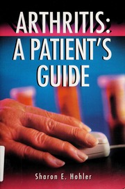 Arthritis A Patients Guide Hohler Sharon E 1953
