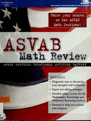 Asvab Math Review 1st Ed Kaprov Ronald M Ronald Myron 1942