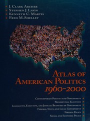 Atlas Of American Politics 19602000 Archer J Clark Congressional Quarterly
