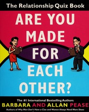 Are You Made For Each Other The Relationship Quiz Book 1st Ed Pease
