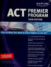 Act Premier Program 2008 Ed Ward Mark Kaplan Inc American College Testing Program