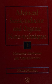 Advanced Semiconductor And Organic Nanotechniques Morkoc Hadis