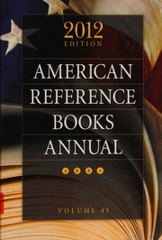 American Reference Books Annual Volume 43 Graff Hysell Shannon