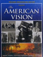 The American Vision Teacher Wraparound Ed Appleby Joyce Oldham National Geographic Society Us
