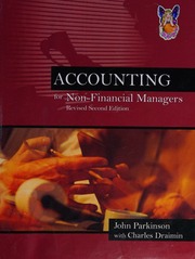 Accounting For Nonfinancial Managers Rev 2nd Ed Parkinson