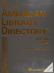 American Library Directory Unknown