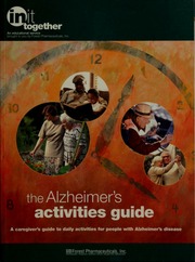 The Alzheimers Activities Guide A Cargivers Guide To Daily Activities For People With Alzheimers Disease Forest Pharmaceuticals