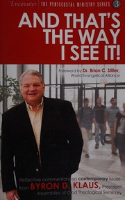 And Thats The Way I See It Klaus Byron D