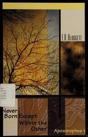 Apostrophes V Never Born Except Within The Other Blodgett E D