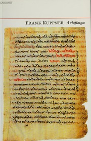 Arioflotga Being A Revised Index Of First Lines Of The Great Anthology Kuppner