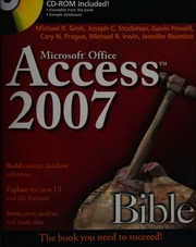 Access 2007 Bible Groh Michael 1951