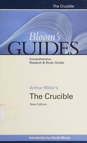 Arthur Millers The Crucible New Ed Bloom Harold