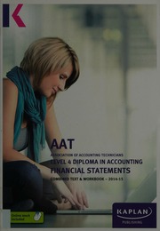Aat Association Of Accounting Technicians 201415 Level 4 Diploma In Accounting Financial Statements Unknown