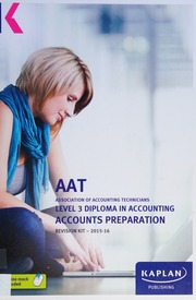 Aq2013 Level 3 Diploma In Accounting Accounts Preparation Unknown